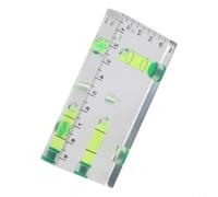 Acrylic Pocket Level with Strong Magnet, Transparent Precision Bubble Level for 45° Horizontal Vertical Measurement, Handy Level Ruler for Metal(95 * 50 * 13MM)