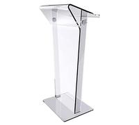 Acrylic Podium Lectern Stand for Church, School, and Reception - Portable Vertical Design for Training and Events