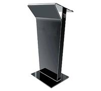 Acrylic Podium Lectern Stand for Church, School, and Reception - Portable Vertical Design for Training and Events