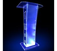Acrylic Podium Stand, Clear Lectern for Presentations, Churches, Weddings, Schools, Offices - Durable and Elegant Clear Presentation Pulpit for Every Occasion
