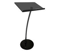 Acrylic Podium Stand, Mobile Transparent Lectern with Wide Reading Surface for Church, Speeches, Restaurants, Weddings, and Office Use, Portable Design