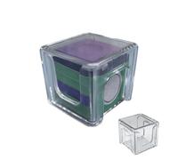 ACRYLIC POOL CUE CUE STORAGE - Portable Chalk Holder Box, Pool Chalk Storage System | Pool Table Accessory, Professional Transparent Case, Mag Closure Security