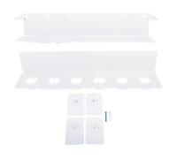 Acrylic Pool Cue Wall Rack, Transparent Space Saving Billiard Cue Stick Wall Mounted Holder for 6 Cues, 2 Piece Wall Rack Billiard Cue Wall Holder