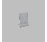 Acrylic Poster Holder Perspex Display Stand - Portrait A8 Size (52mm x 74mm) - Clear Acrylic Display Frame for Menus, Signage, and Promotions