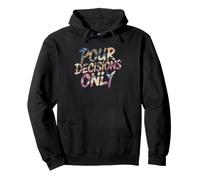 Acrylic Pour Artist Poor Decisions Pun Humor Painting Art Pullover Hoodie