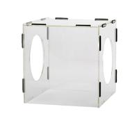 Acrylic Powder Cover - Transparent Powder Box, Shield's Closed Working Area | Checker for Electric Grinding Polisher Powder, Protective Dust Fence for Lav