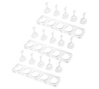 Acrylic Practice Nail Stand Single Row 3 Sets for Press-ons