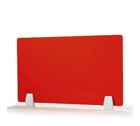 Acrylic Privacy Desk Divider Panel with 2 Clamps 30 x 100 cm Office Partition Screen for Student Workspaces Red Office Accessories Enhanced Privacy Protection