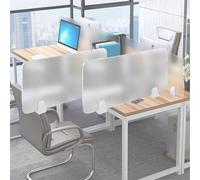 Acrylic Privacy Desk Divider Panels2 Pack Frosted 90x30 cm Sk Office Partit Sn for eezing Protect Ideal for Worpaces Home Offices & Shared De