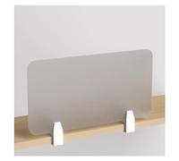 Acrylic Privacy Partition for Office Desk Removable Clip-On Frosted Screen Clear Divider Panel for Students Size 60x80cm (23.6x31.5in) - Stylish Workspace Solution