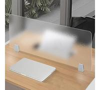 Acrylic Privacy Screen, Portable Desk Divider, Freestanding Tabletop Workstation Partition for Home and Office Visual Privacy, Ideal for Workspaces and Meetings