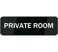 Acrylic Private Room Sign, Thick Modern Design for Bed and Breakfast Guest Rooms, Boutique Hotel Suites, Co-Working Space Private Booths, and Medical Clinic Examination Rooms, 3x9 Inch.