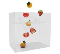 Acrylic Props Shooting Tray, Acrylic Display Case Photography Shooting Tray Deep Water Tank Aquatic Terrarium Storage Dustproof Cover Clear Multiple Sizes(40x30x40CM)