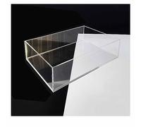 Acrylic Props Shooting Tray, Acrylic Photography Shooting Tray Shallow Water Tank Clear 10cm/3.93 Inches Multiple Sizes(20x25x10cm/7.8x9.8x3.9'')