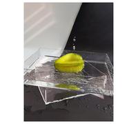 Acrylic Props Shooting Tray, Acrylic Shooting Water Tank Display Case Clear Multiple Sizes For Food Cosmetic Photography(80x60x15cm/31.4x23.6x5.9in)