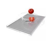 Acrylic Props Shooting Tray, Transparent Acrylic Water Tank Underwater Photography Box Storage Tray Shooting Props Multiple Sizes(100x80x10CM/39.4x31.5x3.9in)