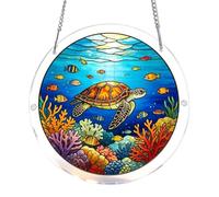 Acrylic Puzzle Suncatcher | Acrylic 19cm 83 Pieces Multicolor DIY Window Hanging Sun Catcher | Colorful Sunlight Catcher Ornament Window Garden Decor Craft Kit | Home Decor Gift