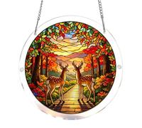 Acrylic Puzzle Suncatcher | Acrylic 19cm 83 Pieces Multicolor DIY Window Hanging Sun Catcher | Colorful Sunlight Catcher Ornament Window Garden Decor Craft Kit | Home Decor Gift