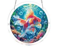 Acrylic Puzzle Suncatcher Acrylic Suncatcher Puzzles Garden Ornaments Outdoor for Doors Garden,Mother's Day Christmas Birthday Gifts for Women Men