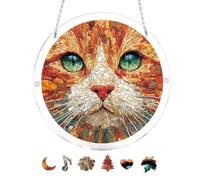 Acrylic Puzzle Suncatcher, Azure Bloom Whisper Sun Catchers Puzzle, DIY SunCatchers Puzzles Window Hanging, Home & Garden Decoration