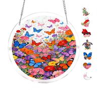 Acrylic Puzzle Suncatcher, Classic Pattern Of Cavalier King Charles Spaniel Dog, 7.8inch