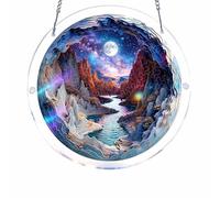 Acrylic Puzzle Window Hanging, Secret Lily Valley Sun Catchers Panel SunCatchers Puzzles Decor, Garden Rainbow Sun Catcher, for Birthday Women, Men, Wife, Aunt, and Mom 7.4 in (Style 53)