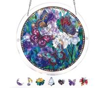 Acrylic Puzzle Window Hanging, Sun Catchers for Windows, Chasing the Sun Sea Sun Catchers Panel SunCatchers Puzzles Decor for Birthday Women, Men, Wife, Aunt, and Mom, Home & Garden Decor (U)