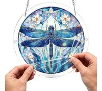 Acrylic Puzzles Suncatcher Window Hanging, 7.87/7.09 Inch Sun Catcher Puzzle Garden Decoration for Women Men Mom Birthday Gift Home Decor, DIY SunCatchers Puzzles for Adult