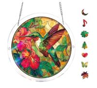 Acrylic Puzzles Suncatcher Window Hanging, Acrylic Jigsaw Puzzle Sun Catchers Moonlit Riverscape Decor Crafts for Living Room Bedroom Summer Balcony Decor