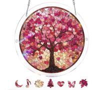 Acrylic Puzzles Suncatcher Window Hanging, Acrylic Jigsaw Puzzle Sun Catchers Moonlit Riverscape Decor Crafts for Living Room Bedroom Summer Balcony Decor