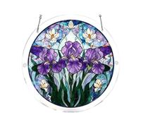 Acrylic Puzzles Suncatchers for Windows Hanging, 83 Pieces 7.4 Inch Sun CatcherAcrylic Jigsaw Puzzle Suncatcher Garden Decoration for Women Men Mom Birthday Gift DIY Home Decor