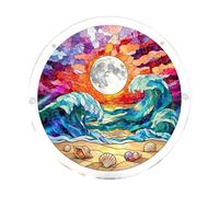 Acrylic Puzzles Suncatchers for Windows Hanging, 83 Pieces 7.4 Inch Sun CatcherAcrylic Jigsaw Puzzle Suncatcher Garden Decoration for Women Men Mom Birthday Gift DIY Home Decor