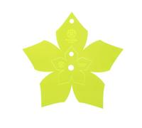 Acrylic Quilting & Craft Template, Pointsettia | for Use with 10” Precut Fabric Squares | Essential Patchwork Quilt Supplies for Cutting Patterns, Sewing, and DIY Blanket Making Projects