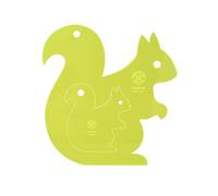 Acrylic Quilting & Craft Template, Squirrel | for Use with 10” Precut Fabric Squares | Essential Patchwork Quilt Supplies for Cutting Patterns, Sewing, and DIY Blanket Making Projects