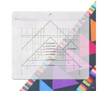 Acrylic Quilting Ruler | Transparent Acrylic Flying Geese Quilting Ruler with Precise Scale | Non-slip Quick Trim for Tailors Designers Craftsmen