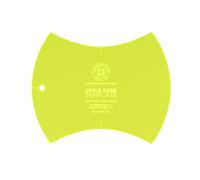 Acrylic Quilting Template, Apple Core | For Use with 10” Precut Fabric Squares | Layer Cake Patchwork Quilt Supplies for Cutting Patterns, Sewing, and DIY Blanket Making Projects