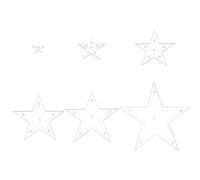 Acrylic Quilting Template | Hand Quilting Star Stencils | Precise Non-Slip Clear Pentagram Stencil for Weaving Binding Cropping Hemming Drawing Applique