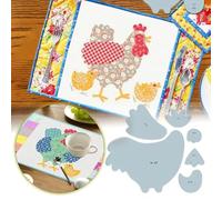 Acrylic Quilting Template Set for DIY Sewing and Crafting Projects with Reusable Stencils (Sky Blue, 20cm)