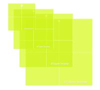 Acrylic Quilting Template Square Set, Accurate Cutting for Layer Cakes, Patchwork & Quilts Long - Lasting, Non - Slip Design for Sewing & Craft Creations