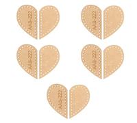 Acrylic Quilting Templates Love Heart Shape 10pcs Set Transparent Durable Stencils for DIY Leather Craft Keychain Bag Pendant Making Handicrafts