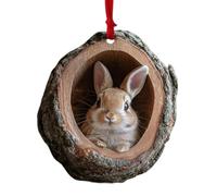 Acrylic Racoon Owl Christmas Tree Decorations, 2D Raccoon Squirrel Ornament Pendant, Cute Animal Rustic Seasonal Décor, Hedgehog Bunny Bird Christmas Ornaments For The Home, Ceiling, Shelf, Bookshelf
