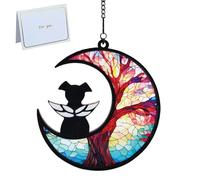 Acrylic Rainbow Dog Memorial Gifts, Pet Bereavement Gifts for Dog Lovers, Loss Of A Dog Gift, Suncatcher Window Hangings Pet Memorial Gifts for Home, Living Room, Bedroom Decoration, Not Glass