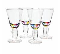 Acrylic Rainbow Wine Glasses by Merritt International--Set of 4 (12 oz.)