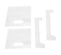 Acrylic Record Holder Stand, 19cm High, Detachable Deep Groove Design - Anti Slip, Durable Structure, Ideal for Living Room and Study