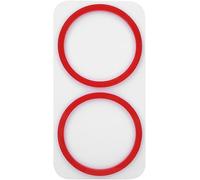 Acrylic Red White Titration Container Base, Dual 0.8L Liquid Bucket Holder for Aquarium Use, Sturdy Non - Slip Acrylic Base with Compact Design for Titration Pump Setup for Professional Maintenance...