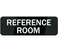 Acrylic Reference Room Sign, with Strong Adhesive Tape, Premium Durable for Home Study Libraries, Office Document Archives, School Reference Sections, and Research Center Resource Rooms, 3x9 Inch.