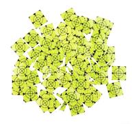 Acrylic Reflective Targets Set Of 100 For Reliable Measurements In Structural And Civil Engineering Projects (40x40)