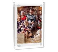 Acrylic Refrigerator Magnetic Frame, Fridge Magnet Photo Frame, Double Sided Acrylic Clear Refrigerator Photo Frame, Magnetic Acrylic Material for Paintings, Photo Paper, Notes, Memos