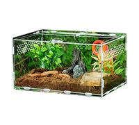 Acrylic Reptile Feeding Box, All-round Transparent Carrier for Pet Spiders Scorpions Horned Frogs