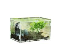 Acrylic Reptile Housing - Magnetic Reptile Housing Box | Portable Natural Terrarium Kit Feeding Tarantula Habitat Boxes for Reptiles and Amphibians